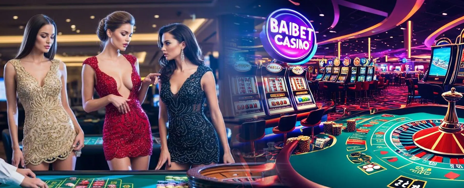 Dynamic Manila city lights with casino elements